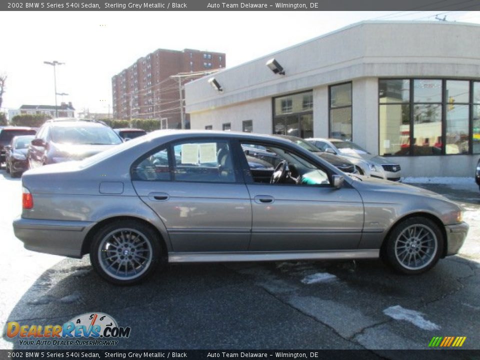 2002 BMW 5 Series 540i Sedan Sterling Grey Metallic / Black Photo #7
