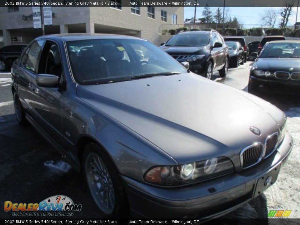 2002 BMW 5 Series 540i Sedan Sterling Grey Metallic / Black Photo #8