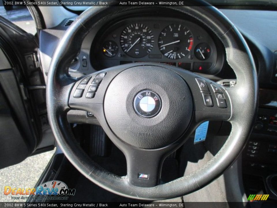 2002 BMW 5 Series 540i Sedan Sterling Grey Metallic / Black Photo #12