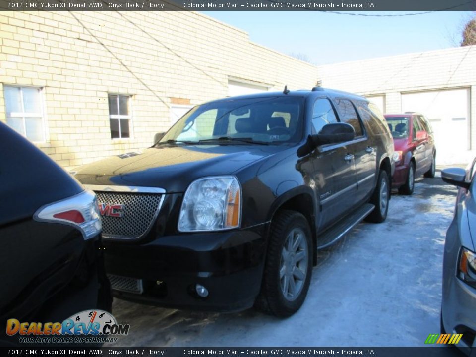 2012 GMC Yukon XL Denali AWD Onyx Black / Ebony Photo #2