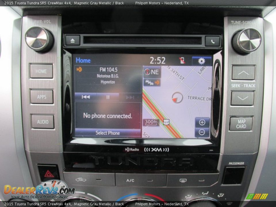 2015 Toyota Tundra SR5 CrewMax 4x4 Magnetic Gray Metallic / Black Photo #28