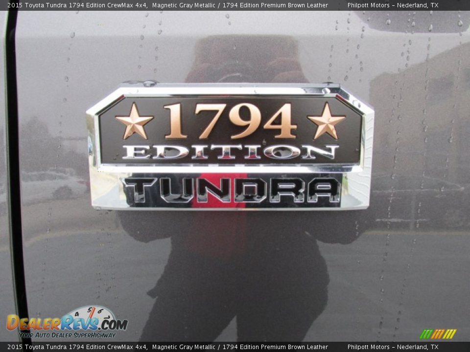 2015 Toyota Tundra 1794 Edition CrewMax 4x4 Magnetic Gray Metallic / 1794 Edition Premium Brown Leather Photo #14