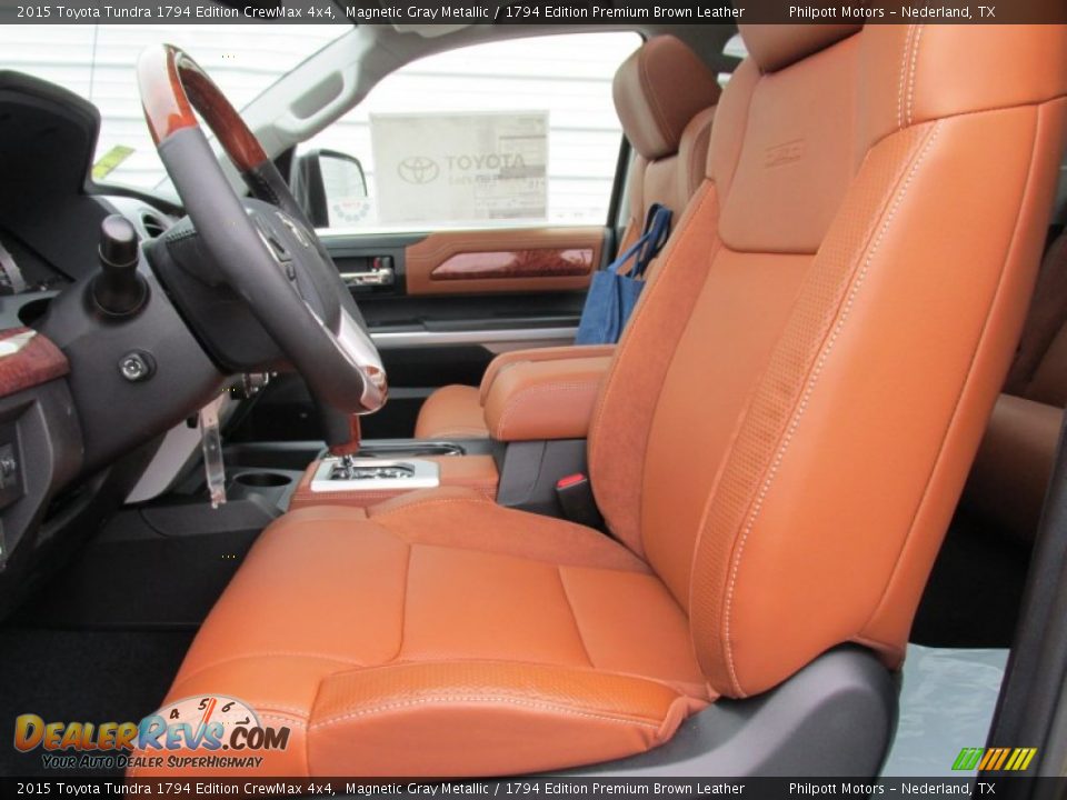 2015 Toyota Tundra 1794 Edition CrewMax 4x4 Magnetic Gray Metallic / 1794 Edition Premium Brown Leather Photo #22