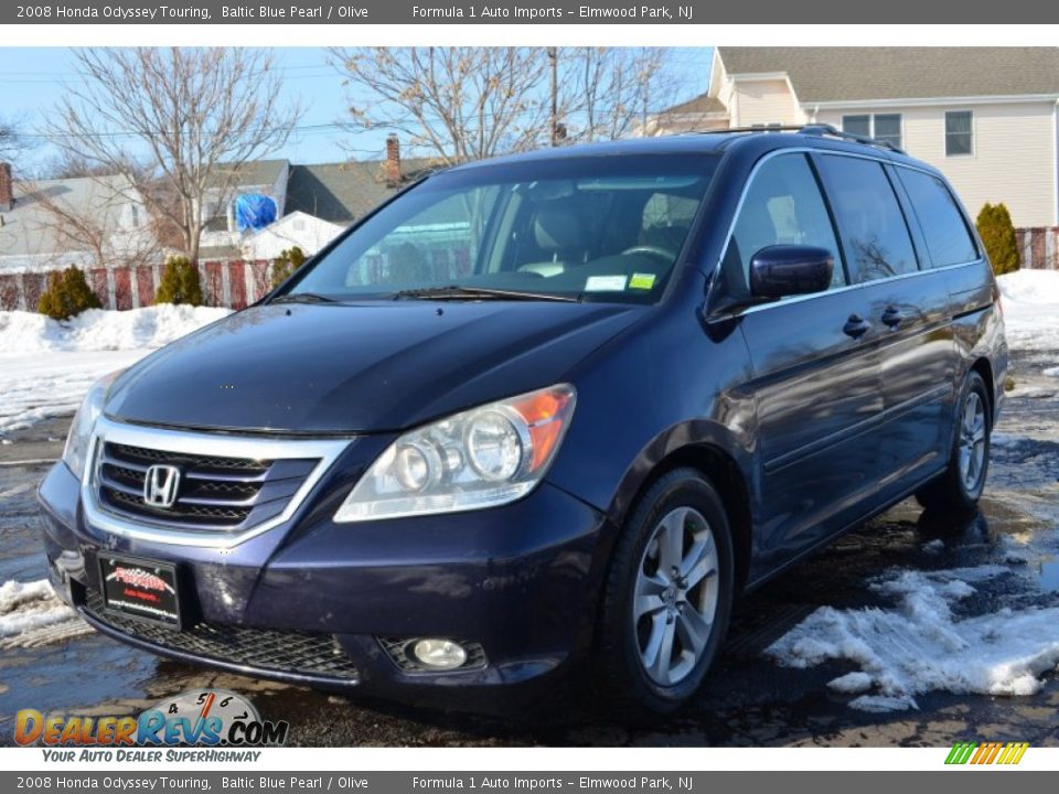 2008 Honda Odyssey Touring Baltic Blue Pearl / Olive Photo #3