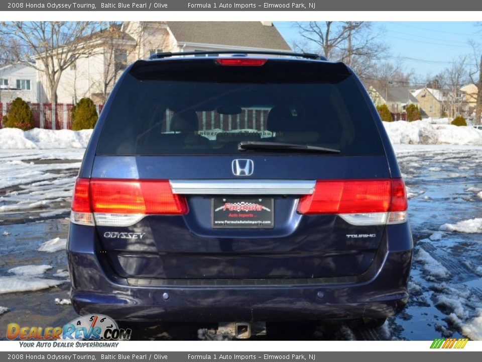 2008 Honda Odyssey Touring Baltic Blue Pearl / Olive Photo #6