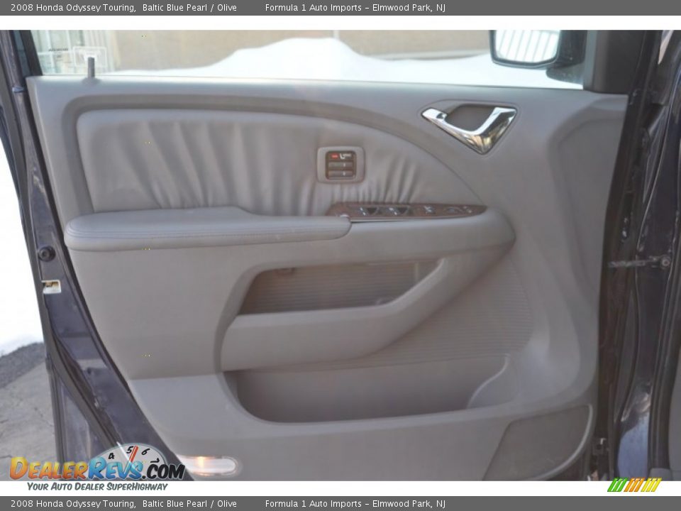 2008 Honda Odyssey Touring Baltic Blue Pearl / Olive Photo #19