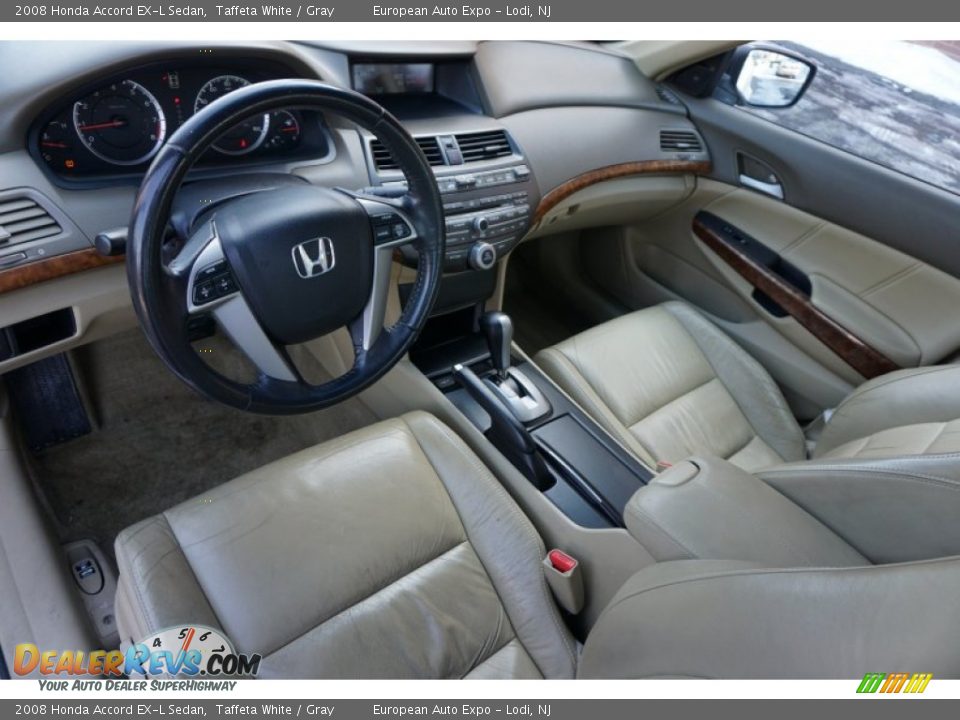 Gray Interior - 2008 Honda Accord EX-L Sedan Photo #5