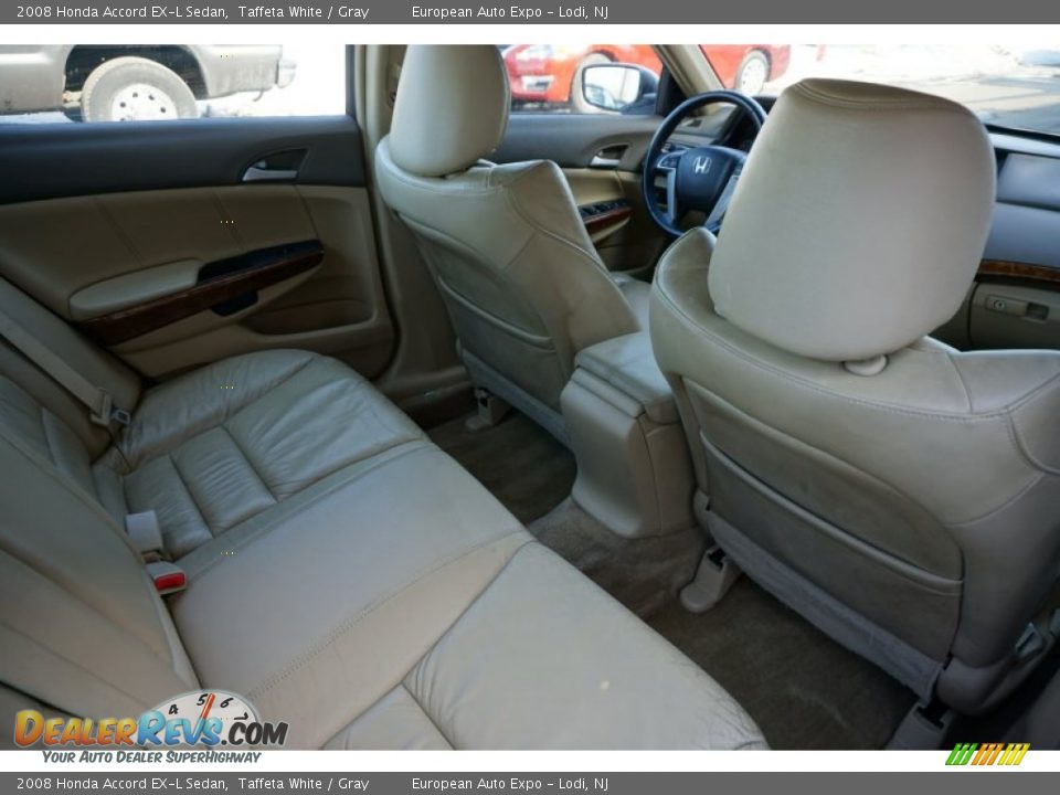 2008 Honda Accord EX-L Sedan Taffeta White / Gray Photo #9