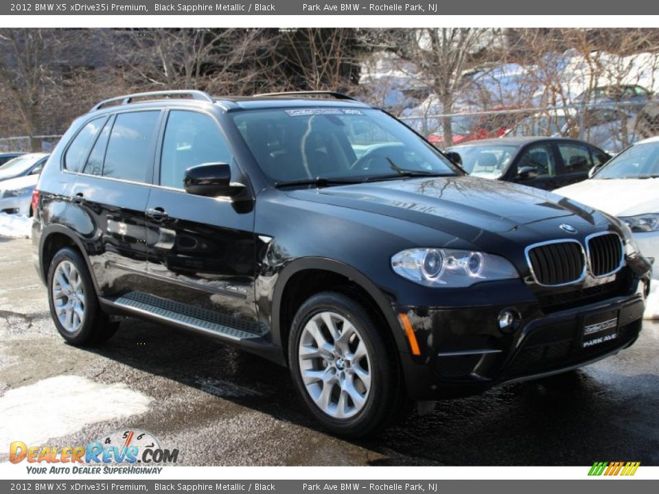 2012 BMW X5 xDrive35i Premium Black Sapphire Metallic / Black Photo #1