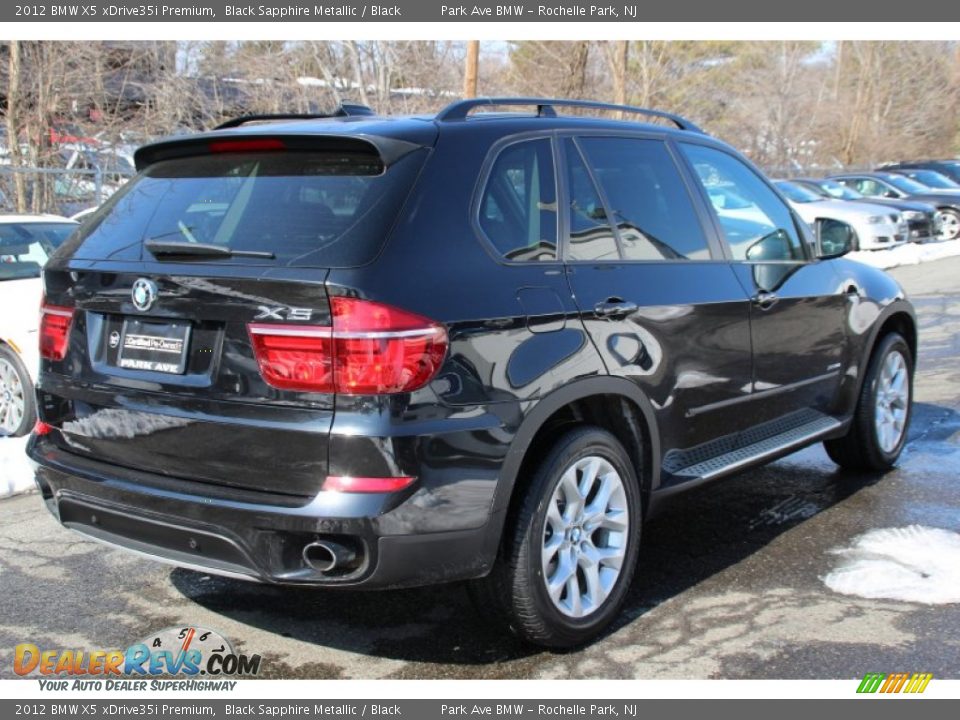 2012 BMW X5 xDrive35i Premium Black Sapphire Metallic / Black Photo #3