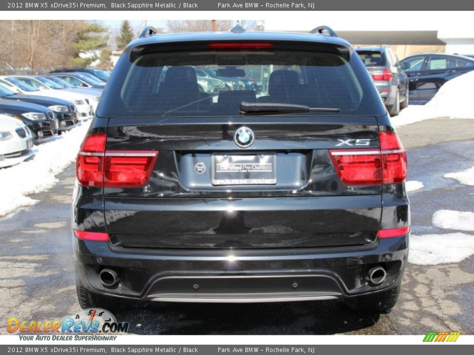 2012 BMW X5 xDrive35i Premium Black Sapphire Metallic / Black Photo #4
