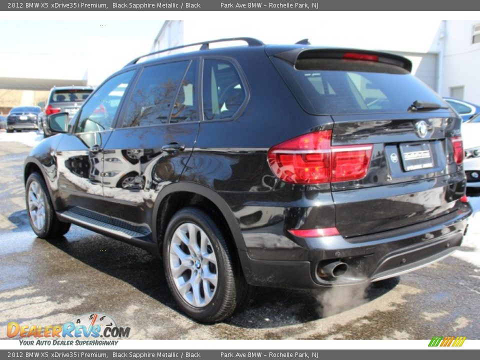 2012 BMW X5 xDrive35i Premium Black Sapphire Metallic / Black Photo #5