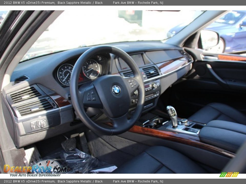 2012 BMW X5 xDrive35i Premium Black Sapphire Metallic / Black Photo #10