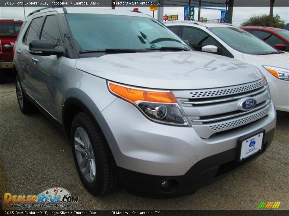 2015 Ford Explorer XLT Ingot Silver / Charcoal Black Photo #1