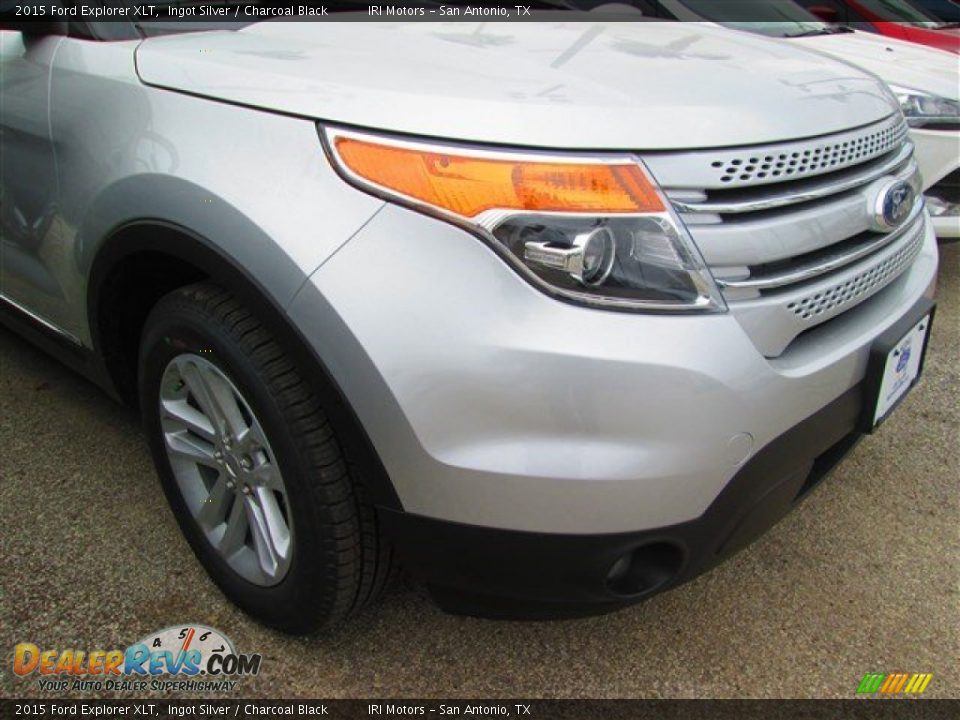 2015 Ford Explorer XLT Ingot Silver / Charcoal Black Photo #2