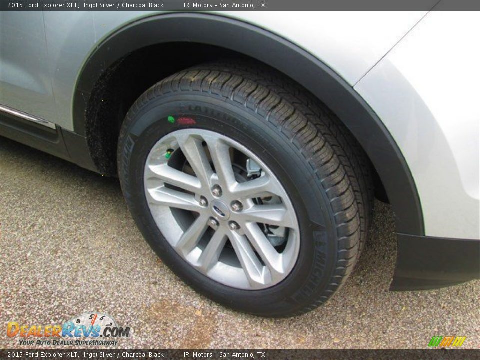 2015 Ford Explorer XLT Ingot Silver / Charcoal Black Photo #3