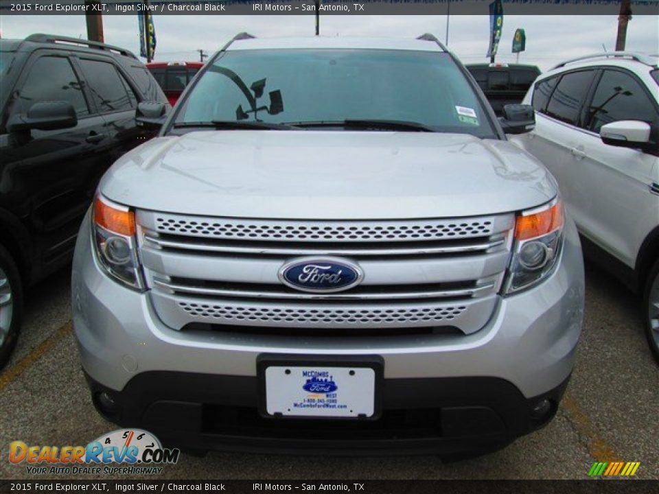 2015 Ford Explorer XLT Ingot Silver / Charcoal Black Photo #4