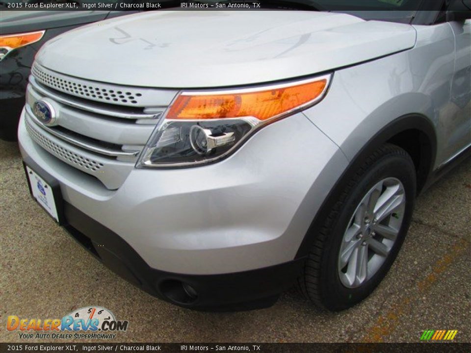 2015 Ford Explorer XLT Ingot Silver / Charcoal Black Photo #6