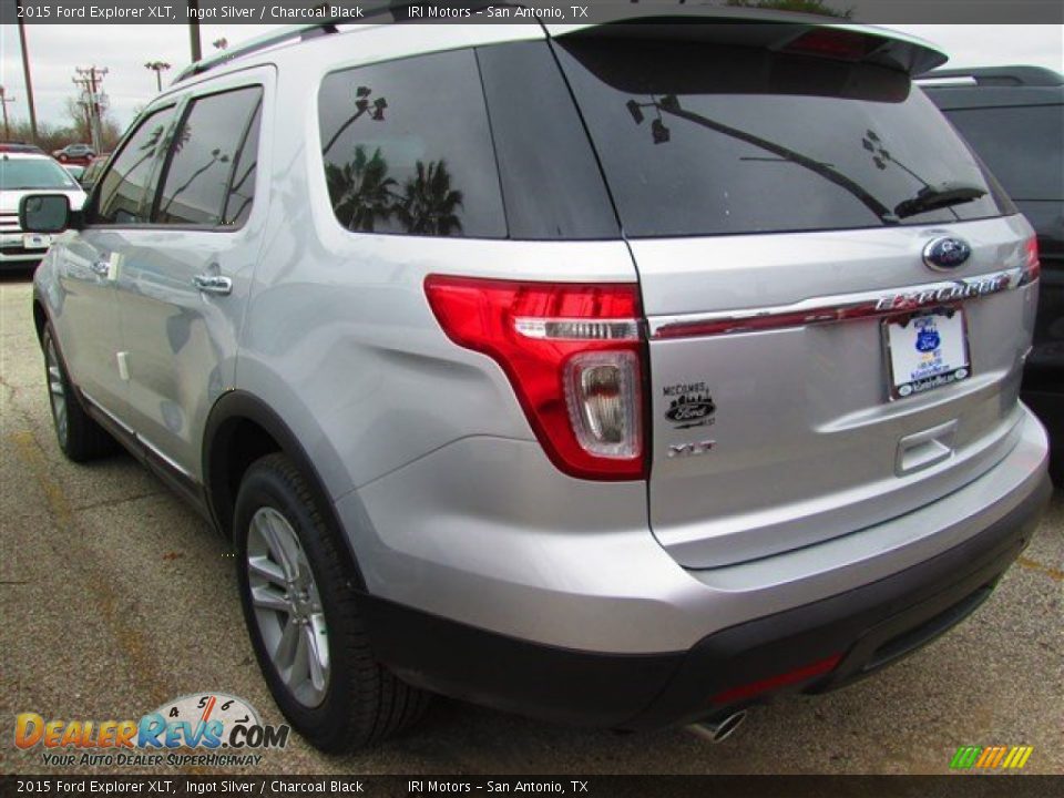 2015 Ford Explorer XLT Ingot Silver / Charcoal Black Photo #8