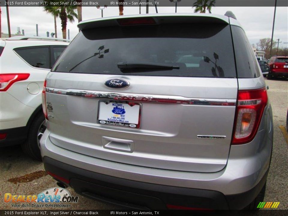 2015 Ford Explorer XLT Ingot Silver / Charcoal Black Photo #10