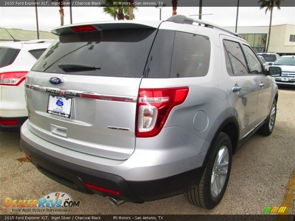 2015 Ford Explorer XLT Ingot Silver / Charcoal Black Photo #11