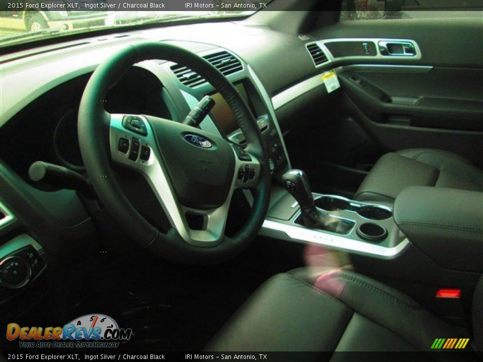 2015 Ford Explorer XLT Ingot Silver / Charcoal Black Photo #12