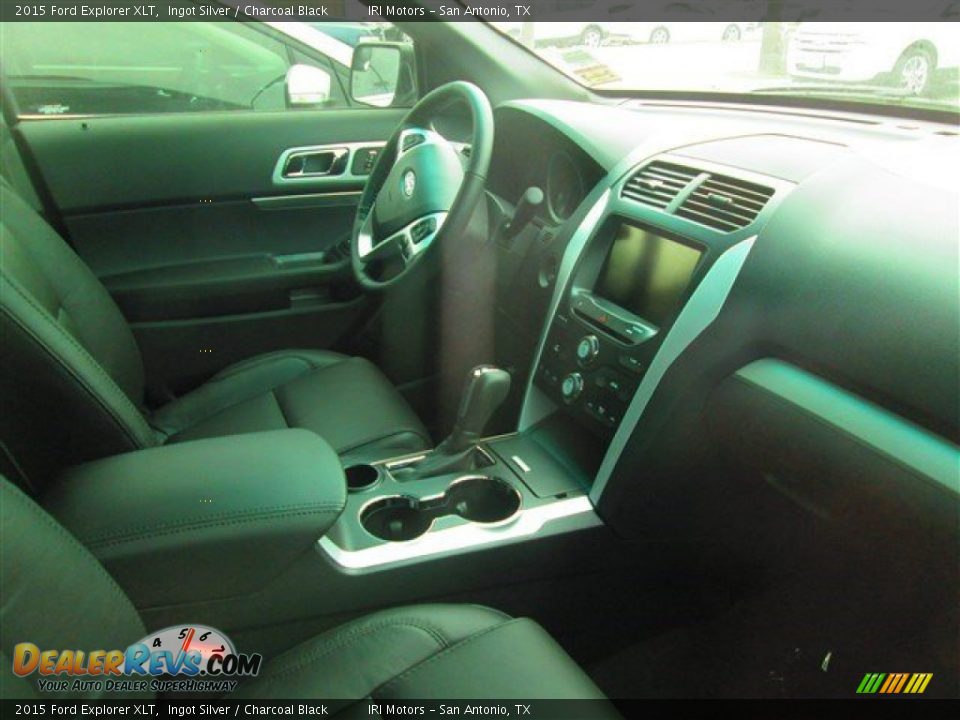 2015 Ford Explorer XLT Ingot Silver / Charcoal Black Photo #13