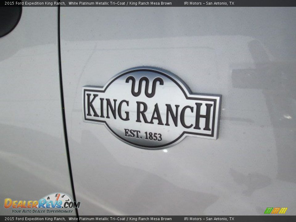 2015 Ford Expedition King Ranch White Platinum Metallic Tri-Coat / King Ranch Mesa Brown Photo #20