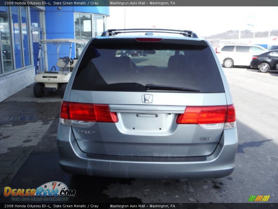 2008 Honda Odyssey EX-L Slate Green Metallic / Gray Photo #7