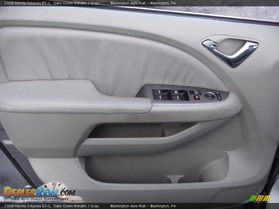 2008 Honda Odyssey EX-L Slate Green Metallic / Gray Photo #10