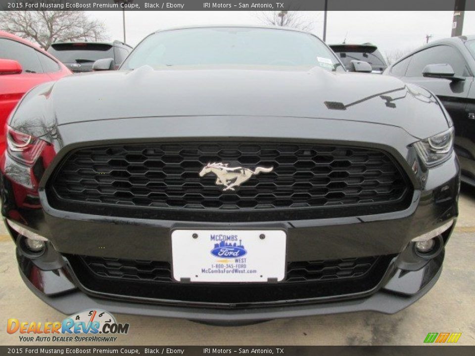 2015 Ford Mustang EcoBoost Premium Coupe Black / Ebony Photo #19
