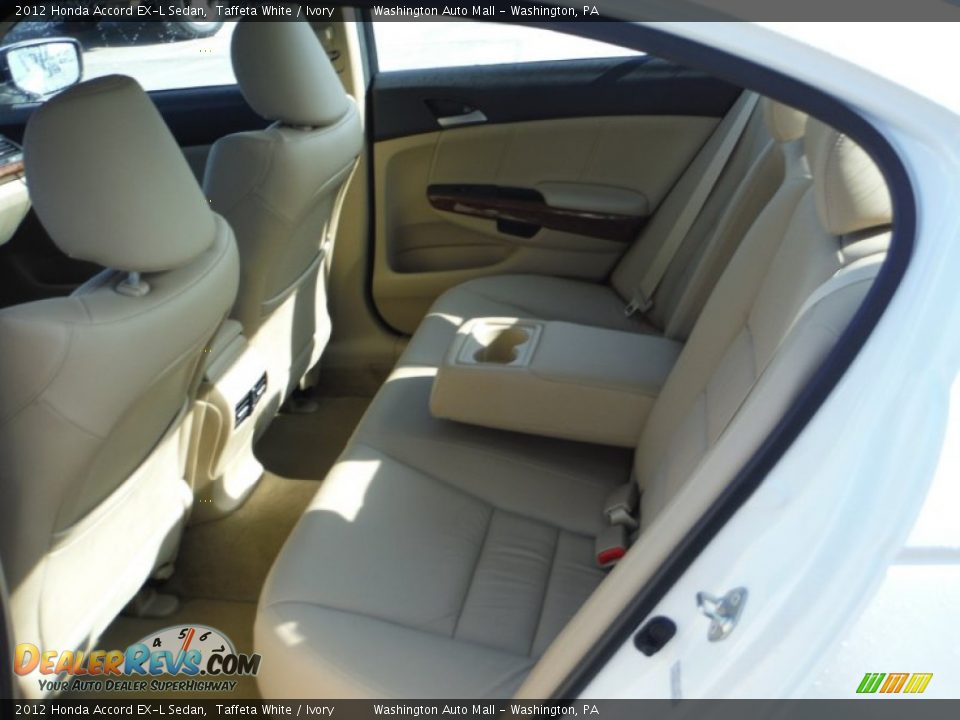 2012 Honda Accord EX-L Sedan Taffeta White / Ivory Photo #18