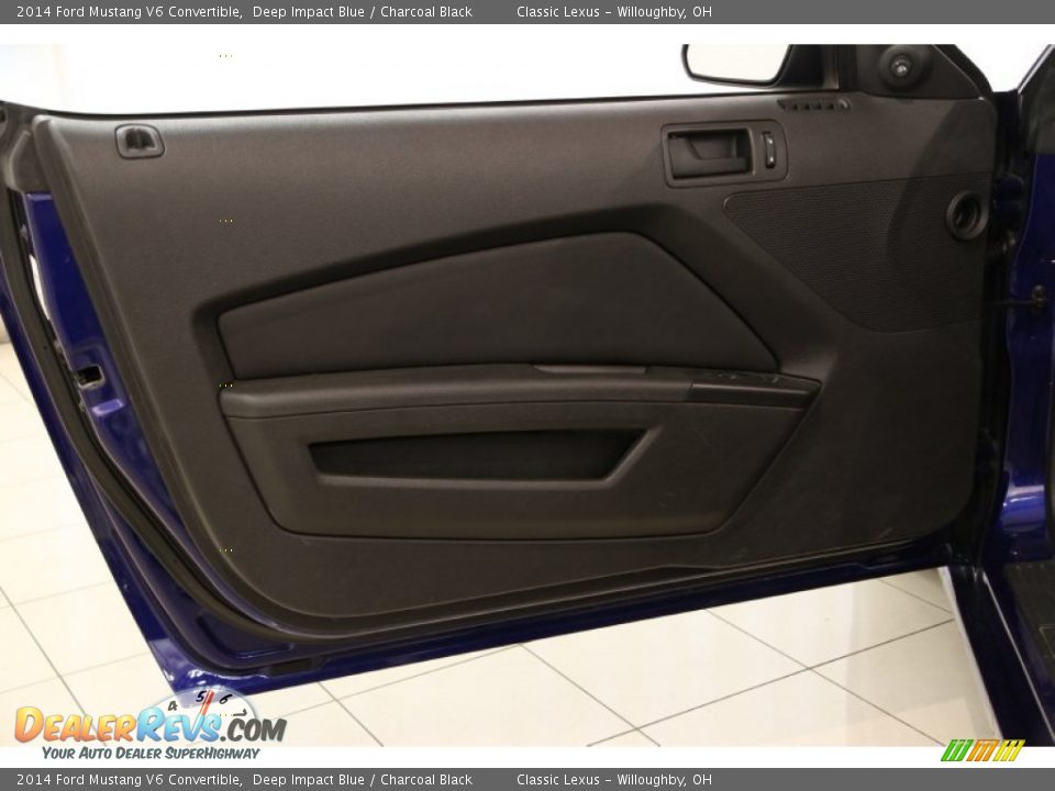 2014 Ford Mustang V6 Convertible Deep Impact Blue / Charcoal Black Photo #6