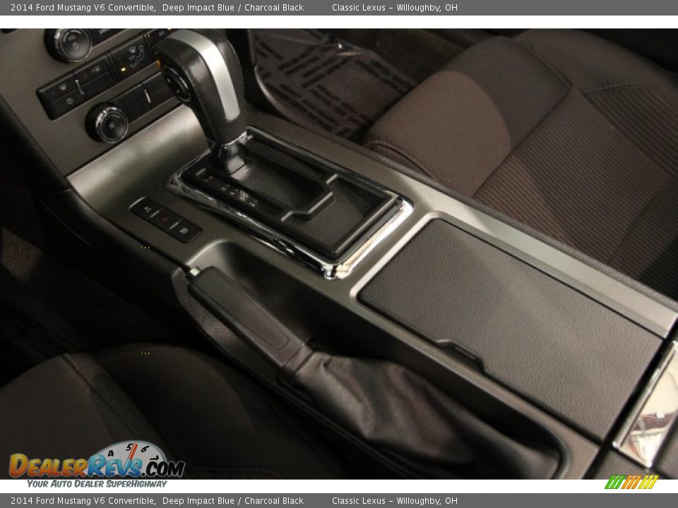 2014 Ford Mustang V6 Convertible Deep Impact Blue / Charcoal Black Photo #13