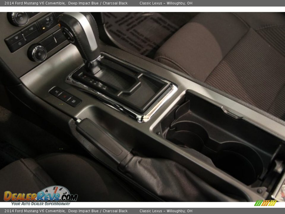 2014 Ford Mustang V6 Convertible Deep Impact Blue / Charcoal Black Photo #14