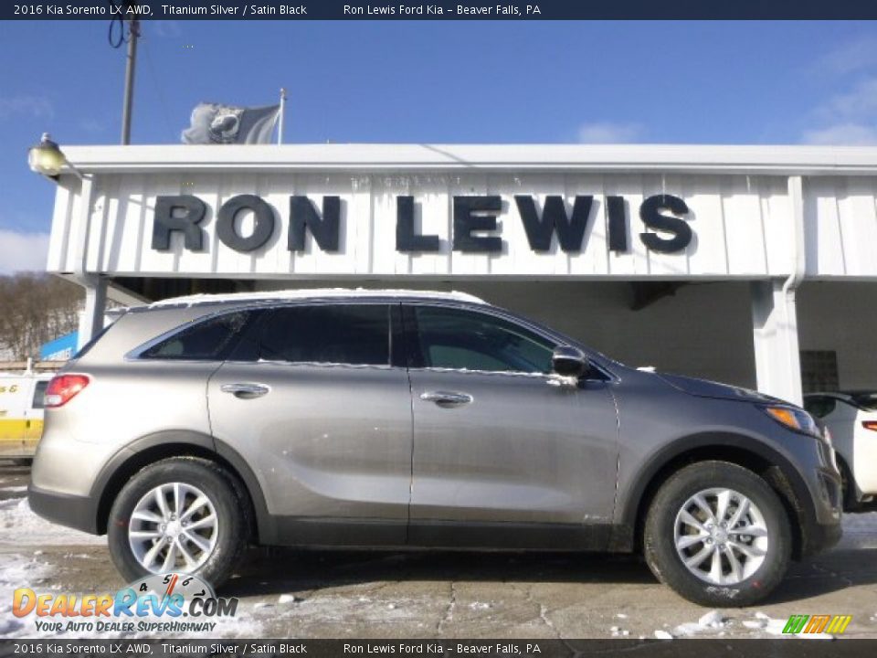 2016 Kia Sorento LX AWD Titanium Silver / Satin Black Photo #1