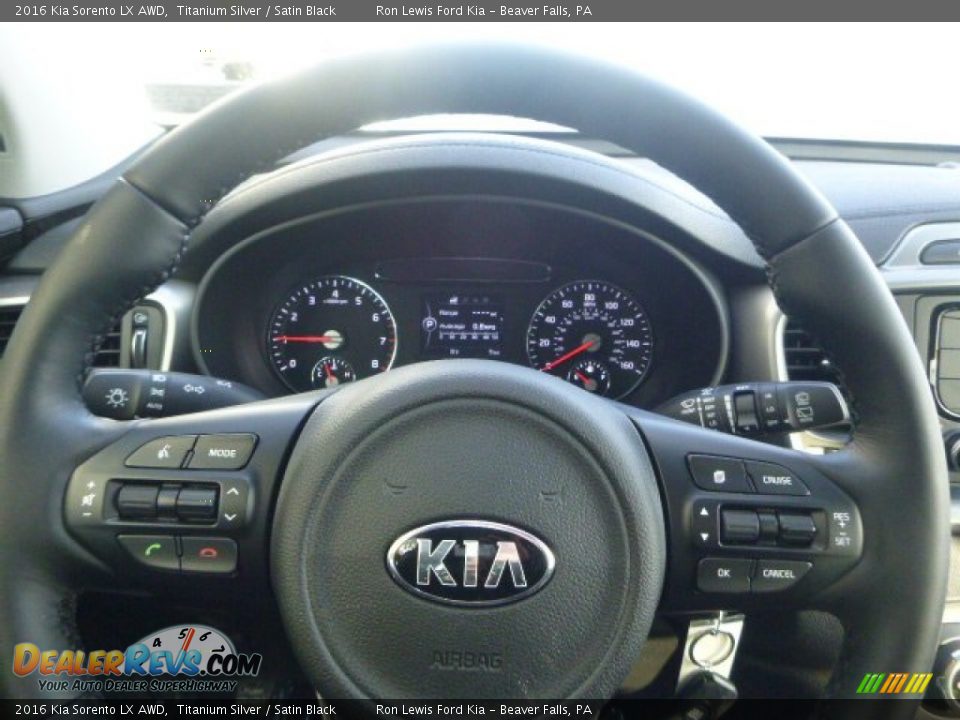 2016 Kia Sorento LX AWD Titanium Silver / Satin Black Photo #18