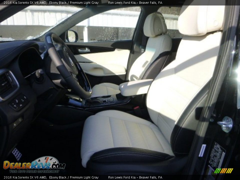 Front Seat of 2016 Kia Sorento SX V6 AWD Photo #14