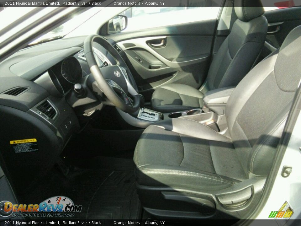 2011 Hyundai Elantra Limited Radiant Silver / Black Photo #8