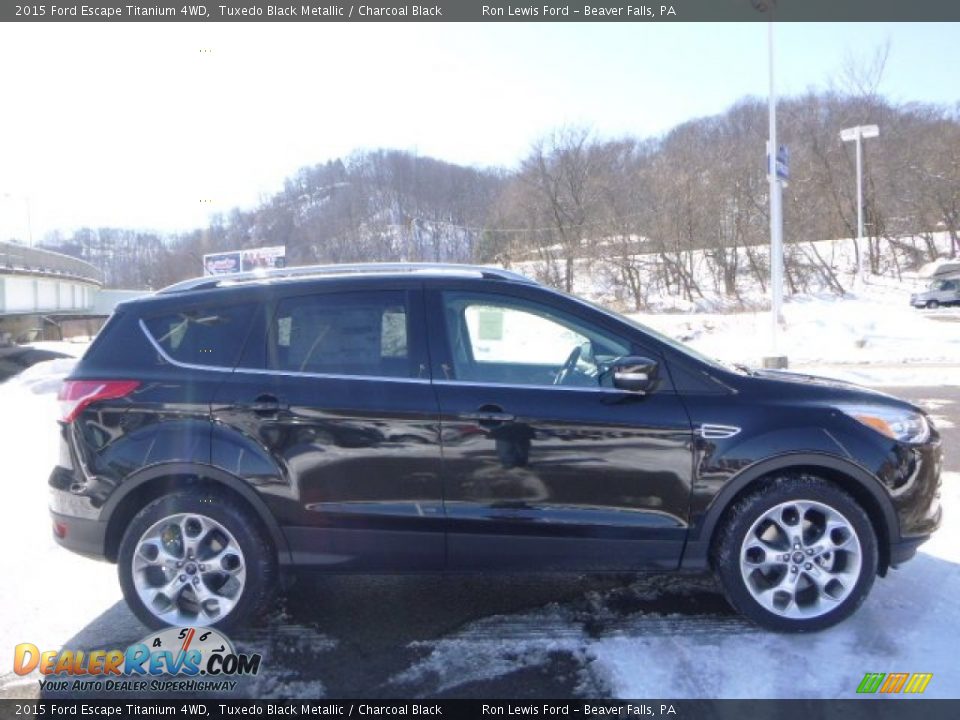 2015 Ford Escape Titanium 4WD Tuxedo Black Metallic / Charcoal Black Photo #1