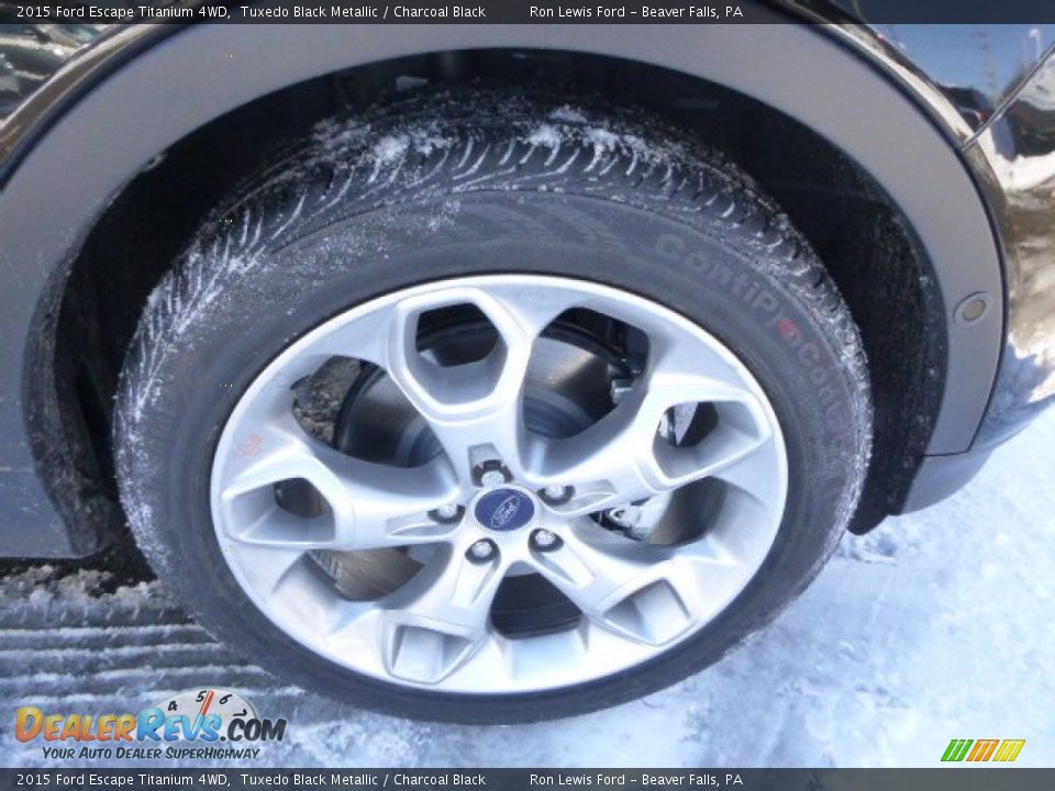 2015 Ford Escape Titanium 4WD Tuxedo Black Metallic / Charcoal Black Photo #2