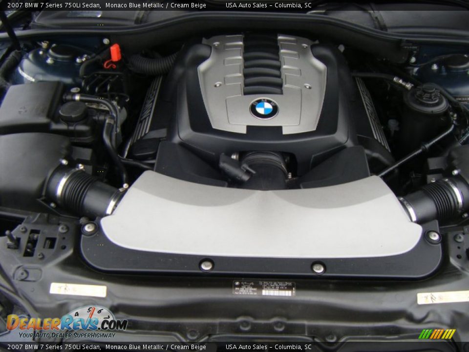 2007 BMW 7 Series 750Li Sedan 4.8 Liter DOHC 32-Valve VVT V8 Engine Photo #17