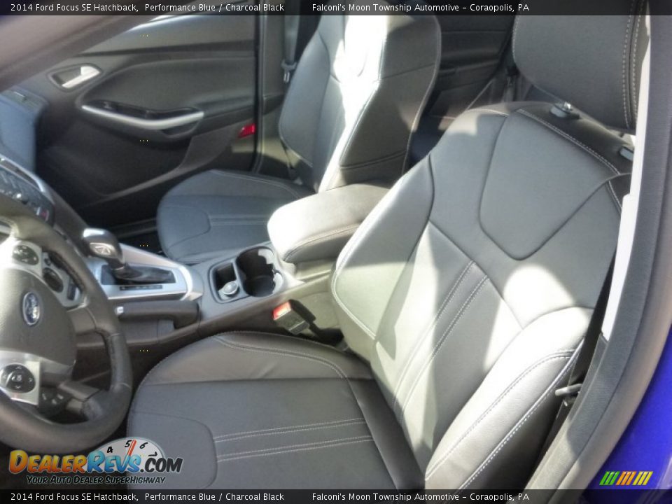 2014 Ford Focus SE Hatchback Performance Blue / Charcoal Black Photo #14