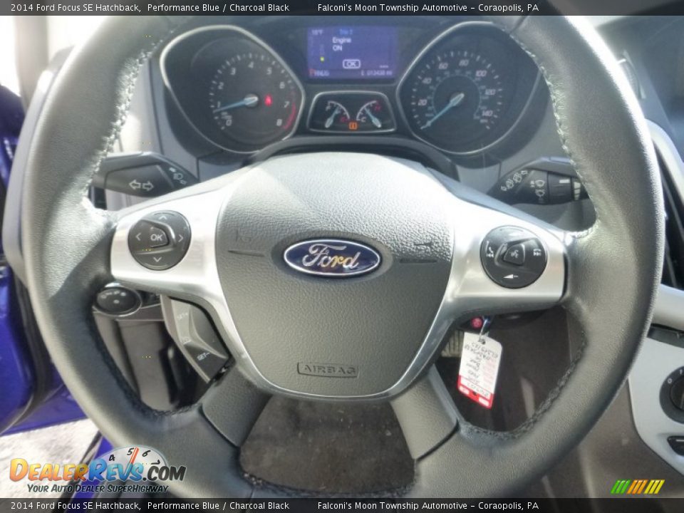 2014 Ford Focus SE Hatchback Performance Blue / Charcoal Black Photo #21