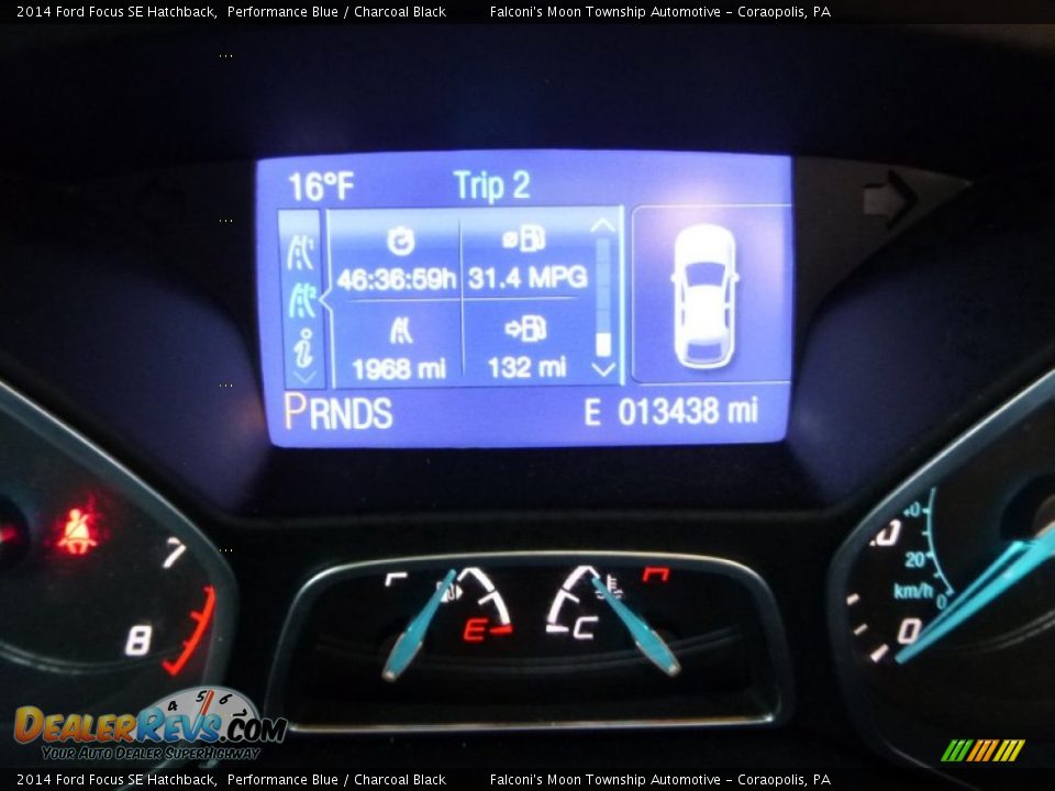 2014 Ford Focus SE Hatchback Performance Blue / Charcoal Black Photo #23