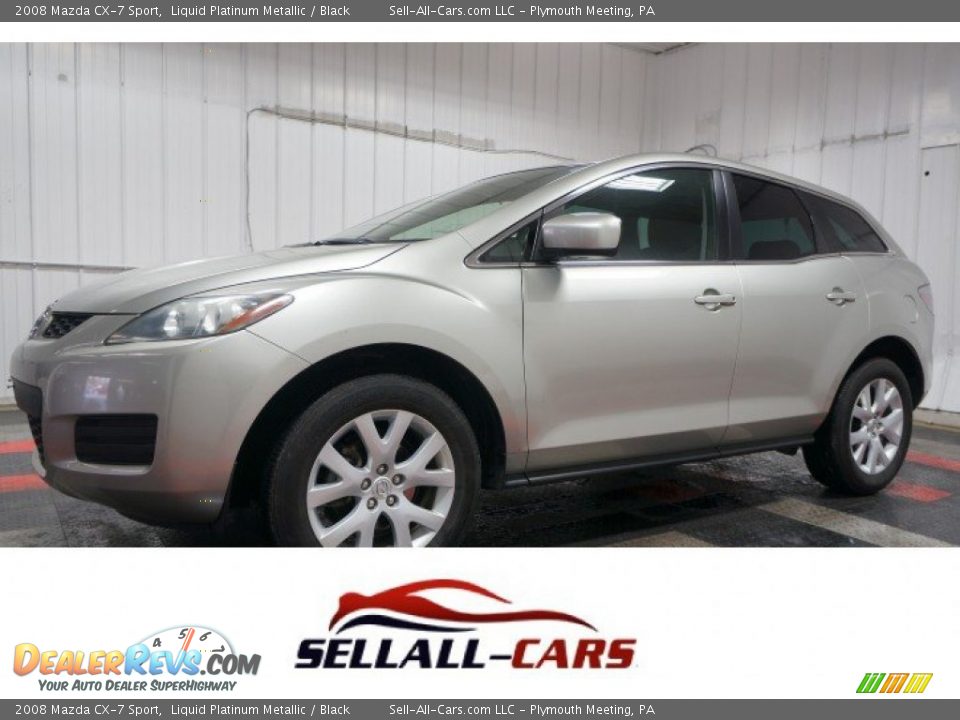 2008 Mazda CX-7 Sport Liquid Platinum Metallic / Black Photo #1