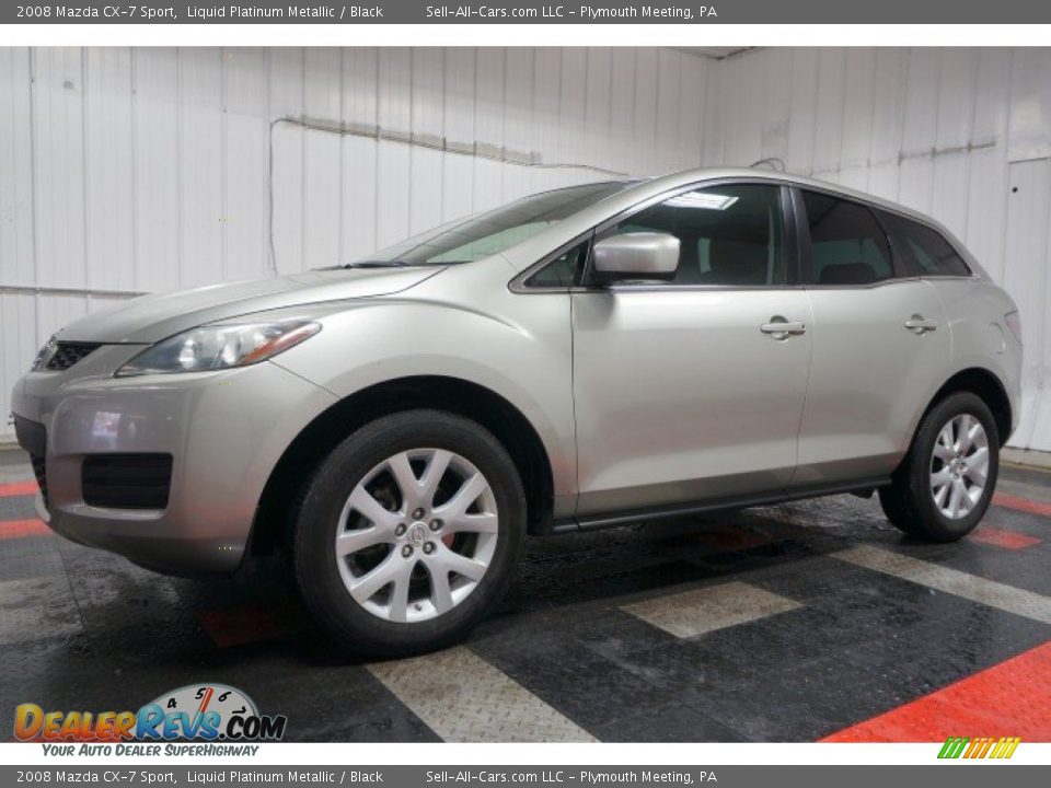 2008 Mazda CX-7 Sport Liquid Platinum Metallic / Black Photo #2