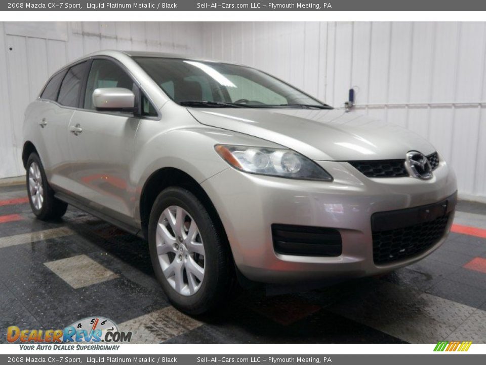 2008 Mazda CX-7 Sport Liquid Platinum Metallic / Black Photo #5