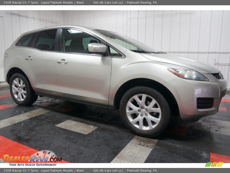 2008 Mazda CX-7 Sport Liquid Platinum Metallic / Black Photo #6