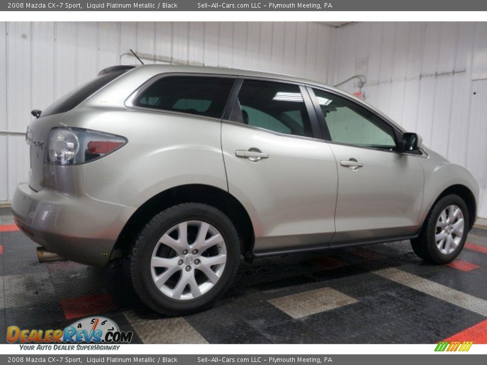 2008 Mazda CX-7 Sport Liquid Platinum Metallic / Black Photo #7